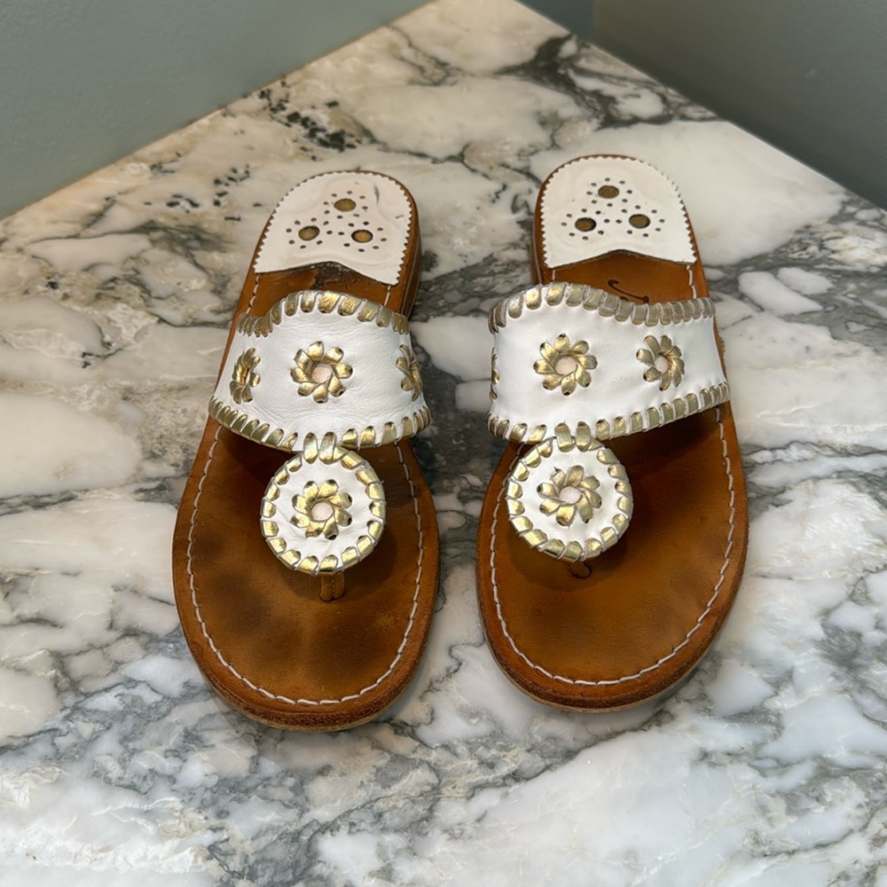 Jack Rogers white sandals 7.5